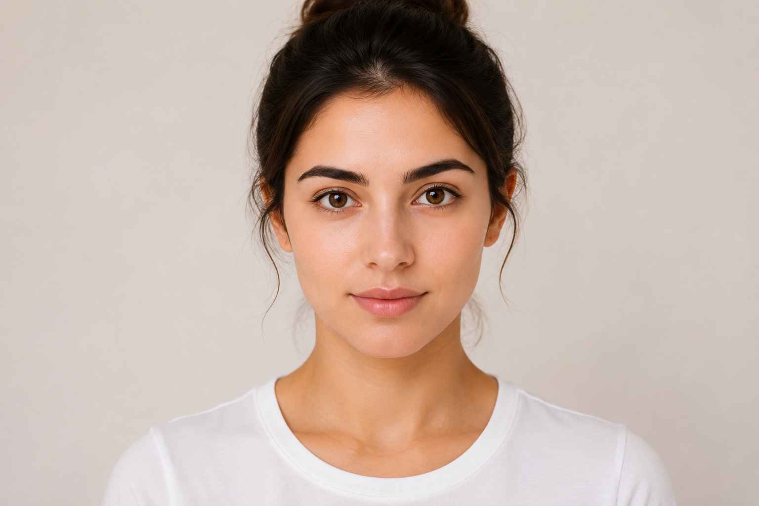 Good example: face straight at camera