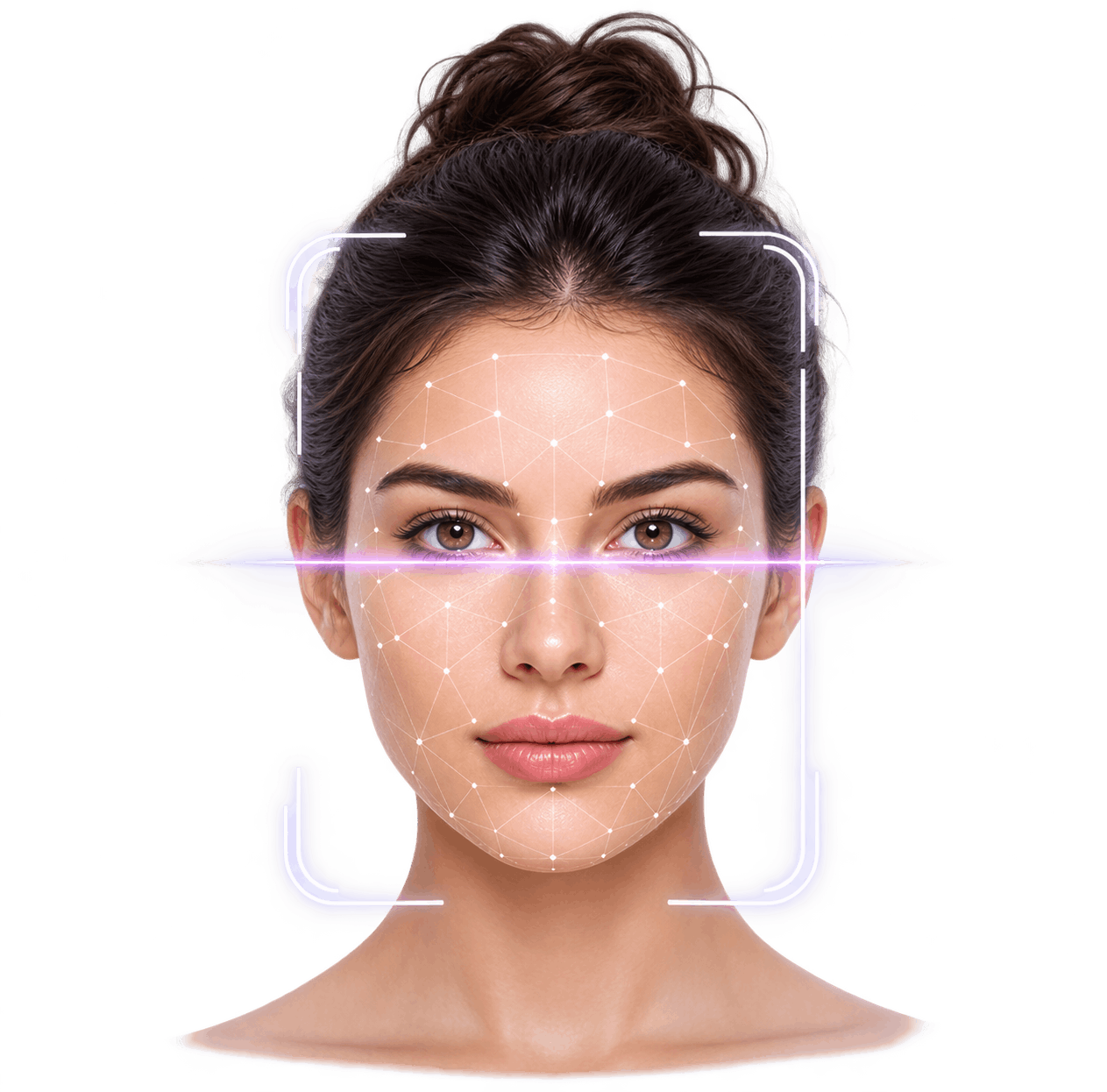 Qlynn AI skin analysis composition visual